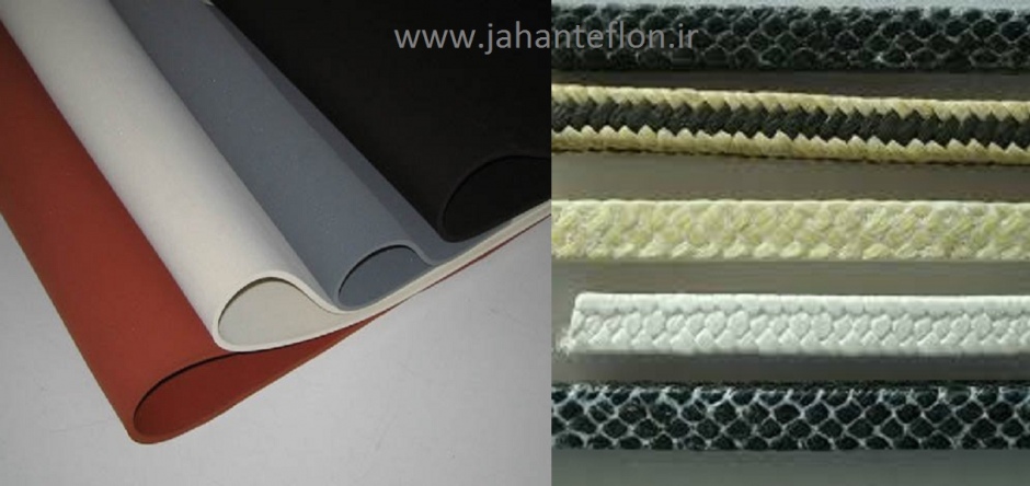 ورق سیلیکون، ورق وایتون، ورق لاستیک، ورق پی وی سی نرم ، نخ نسوز تفلونی آببندی، نخ بافته اب بند تفلون، ورق نازک سیلیکونی